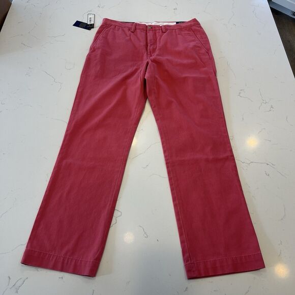 NWT Polo Ralph Lauren Classic Chino Pant 33x32 Salmon Preppy Classic Timeless - Picture 3 of 11